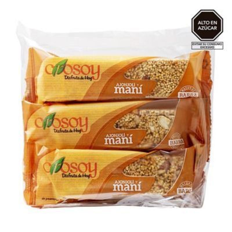CROSOY - Sixpack Barra de Ajonjolí con Maní Crosoy
