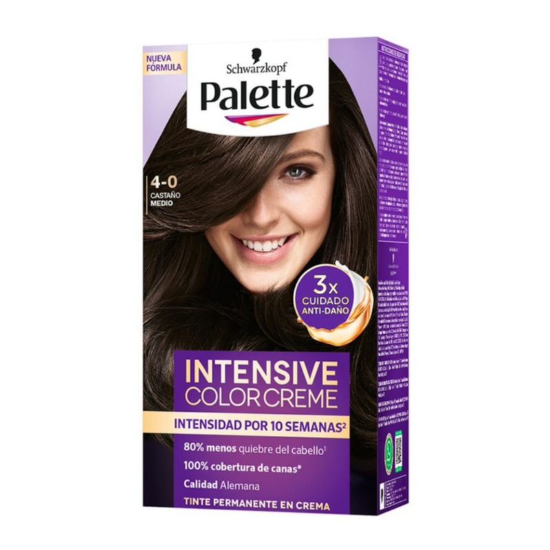 PALETTE COLOR CREAM - Tinte Palette Color Cream 4-0 Castaño Medio