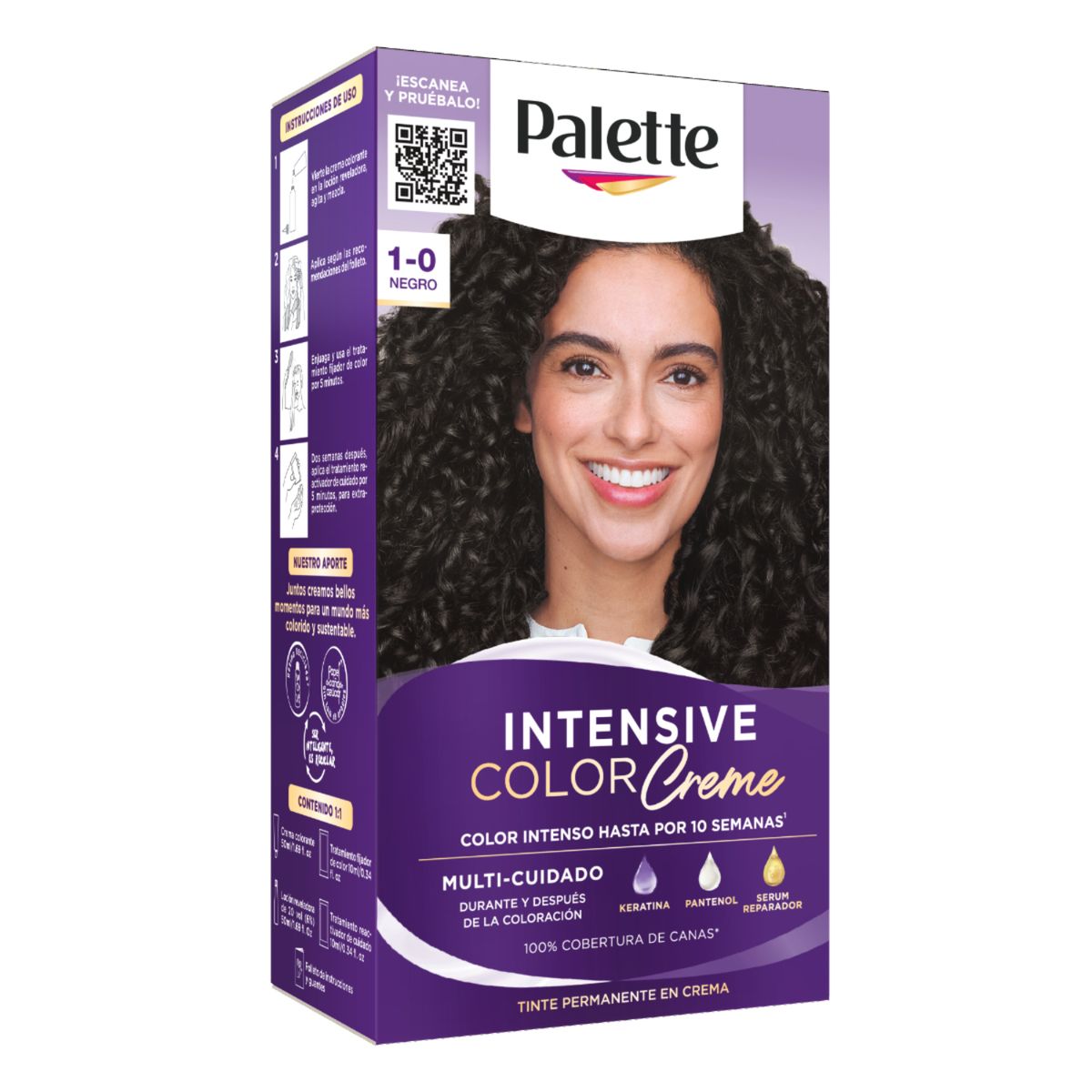 PALETTE COLOR CREAM - Tinte Palette Color Cream Tono 10 Negro