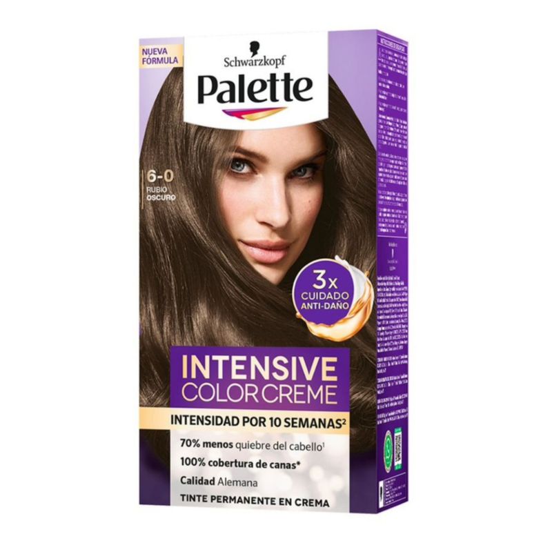  - Tinte Palette Color Cream 6-0 Rubio Oscuro