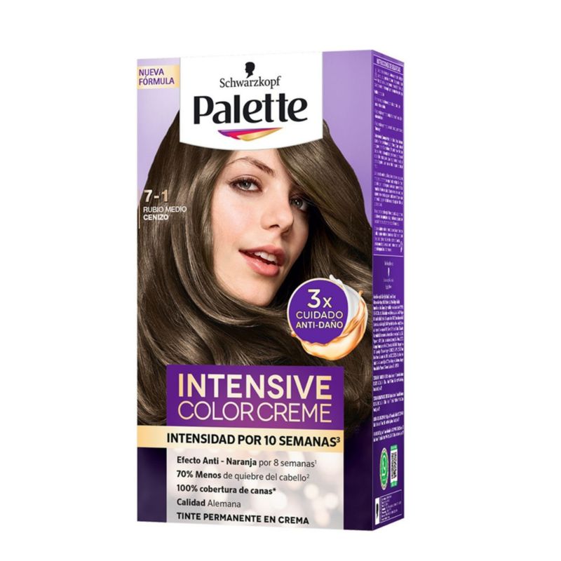 PALETTE COLOR CREAM - Tinte Palette Color Cream 7-1 Rubio Medio Cenizo