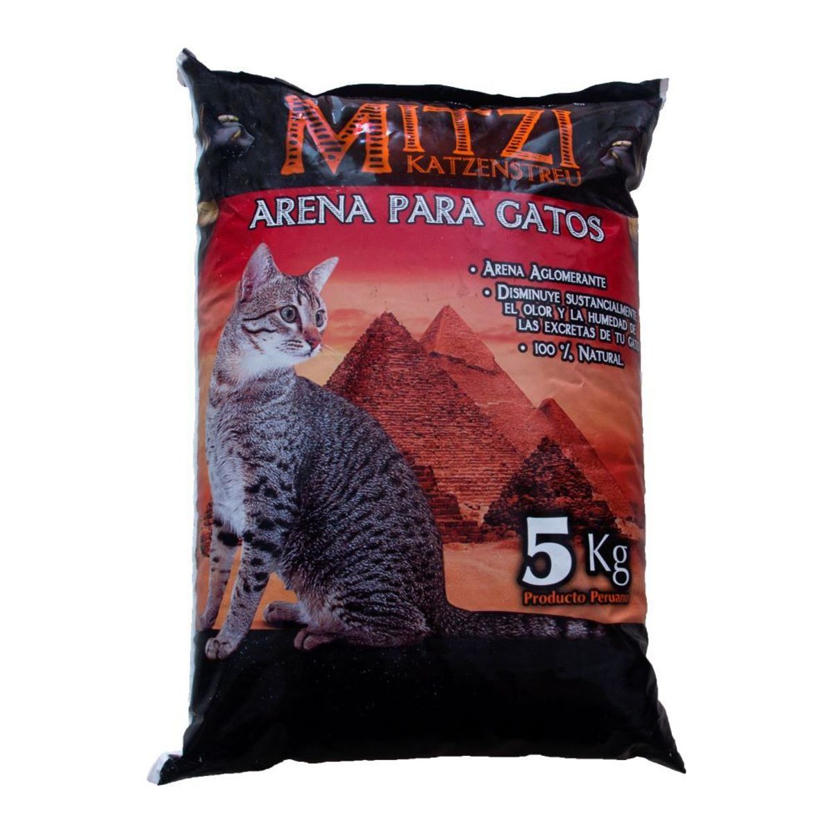 MITZI - Arena para Gatos Sin Perfume Bolsa 5 Kg