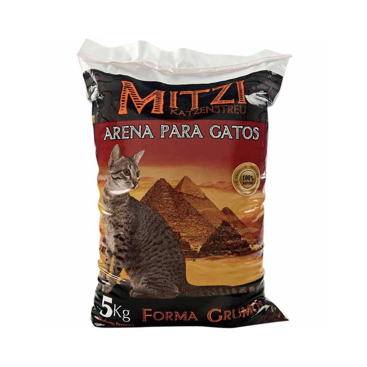 MITZI - Arena para Gatos Sin Perfume Bolsa 5 Kg