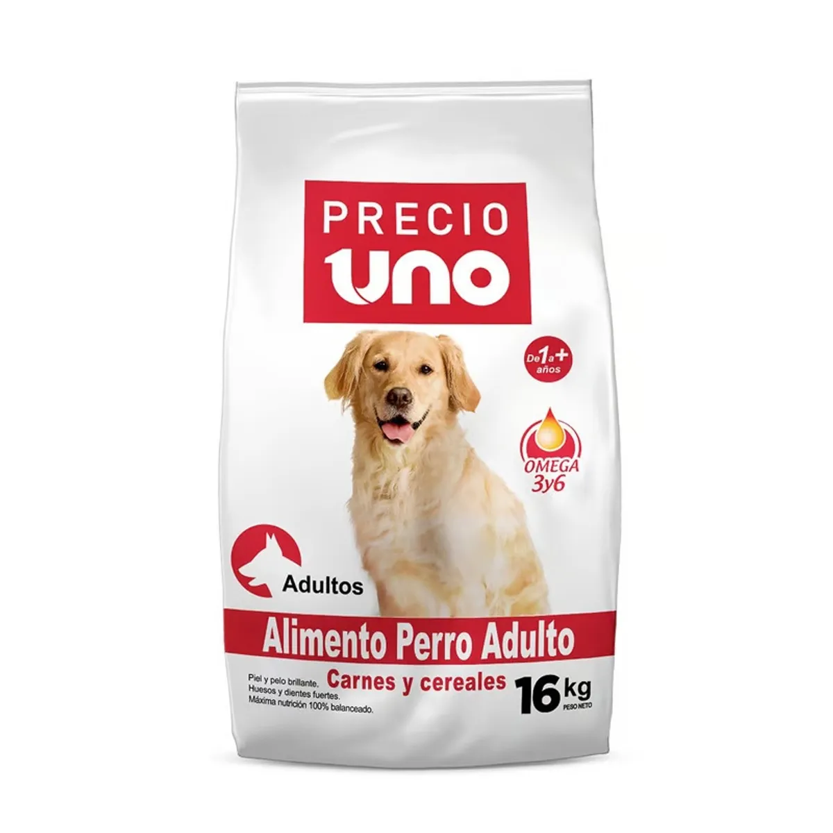 PRECIO UNO - Alimento Seco Perros Adultos Precio Uno Bolsa 16 Kg
