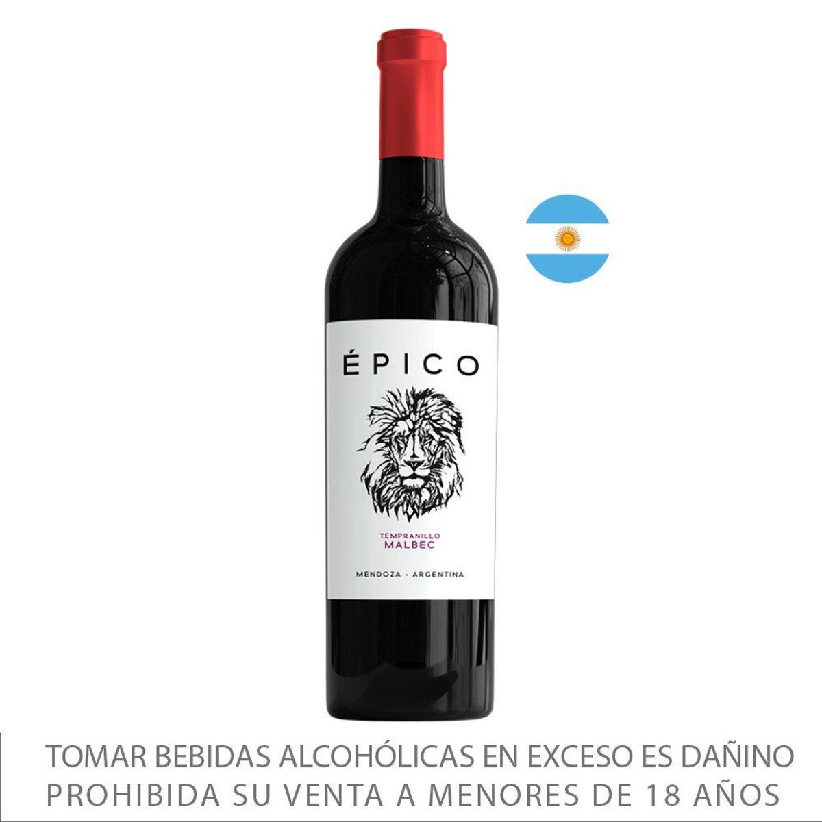EPICO - Vino Tinto Epico Malbec Tempranillo Botella 750 mL
