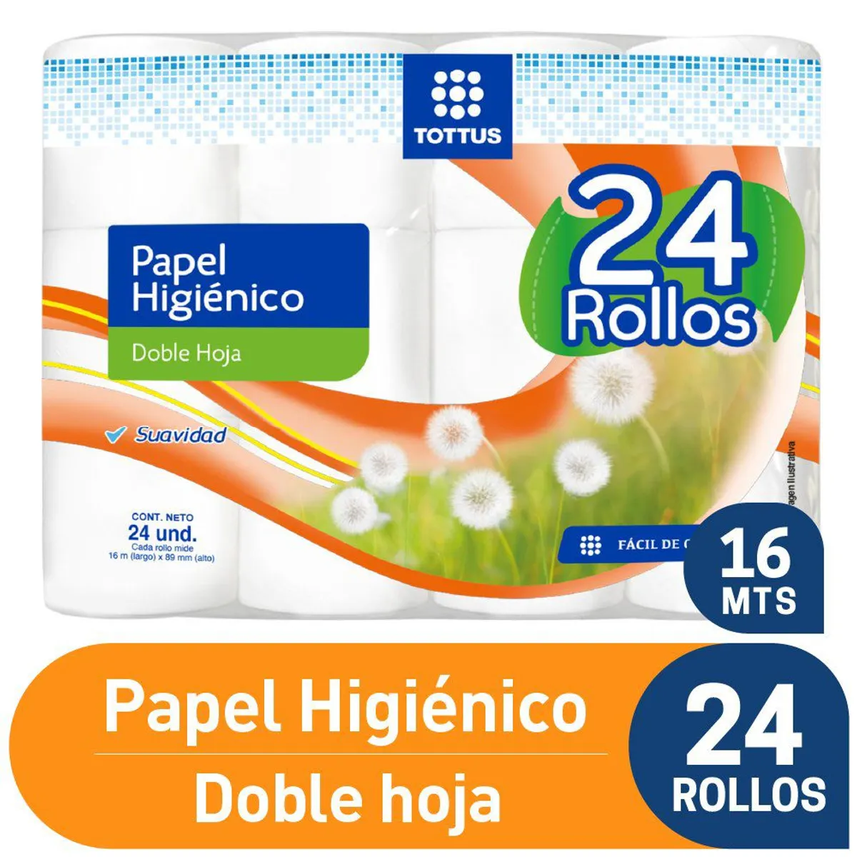 TOTTUS - Papel Higiénico Tottus Doble Hoja Empaque 24 Und