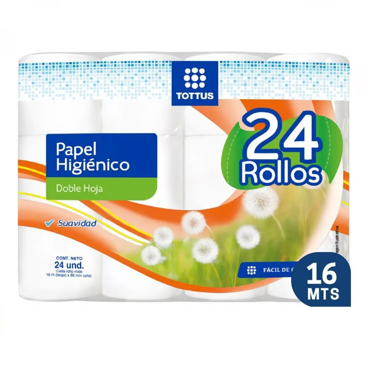 TOTTUS - Papel Higiénico Tottus Doble Hoja Empaque 24 Und
