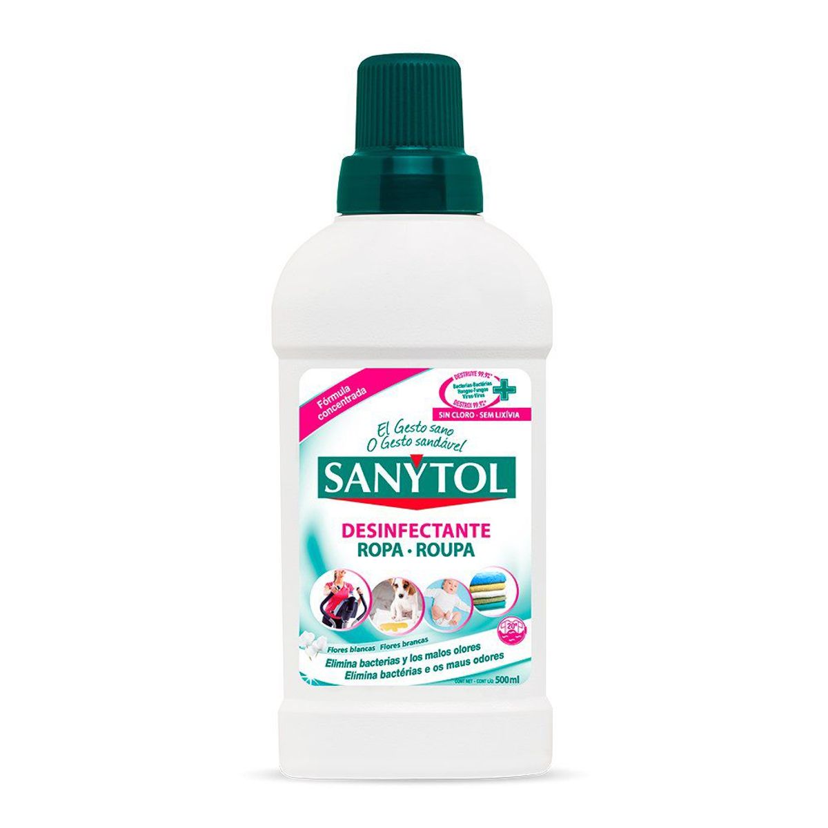 SANYTOL - Desinfectante de Ropa Sanytol Botella 500 mL