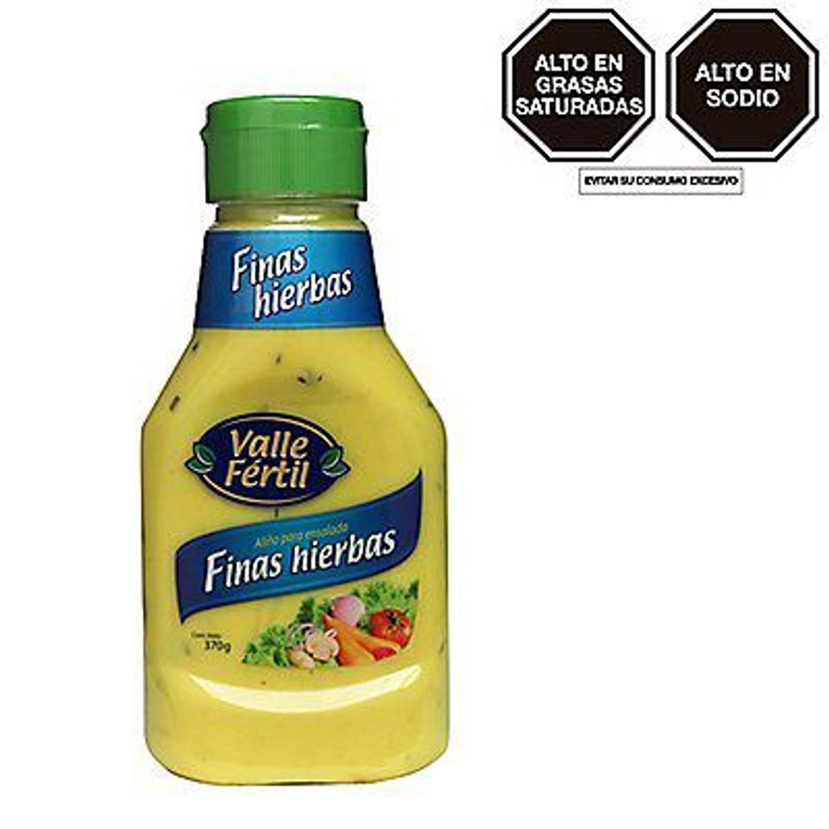 VALLE FERTIL - Salsa Finas Hierbas Valle Fertil Envase 370 g
