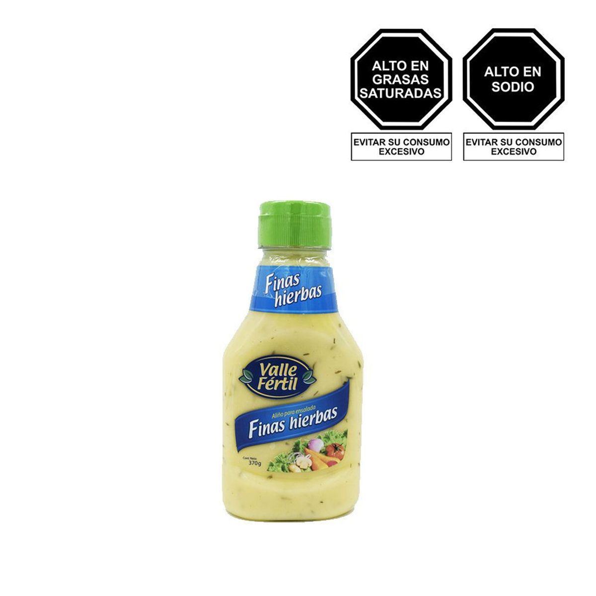 VALLE FERTIL - Salsa Finas Hierbas Valle Fertil Envase 370 g