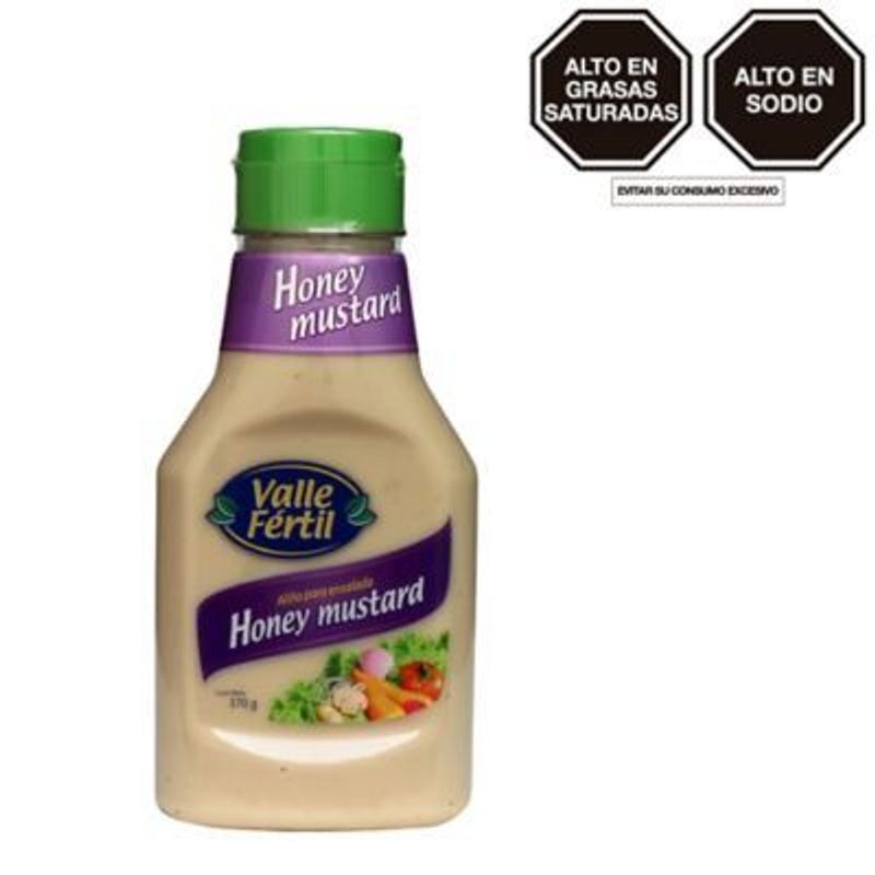 VALLE FERTIL - Salsa de Mostaza Dulce Valle Fertil Envase 370 g