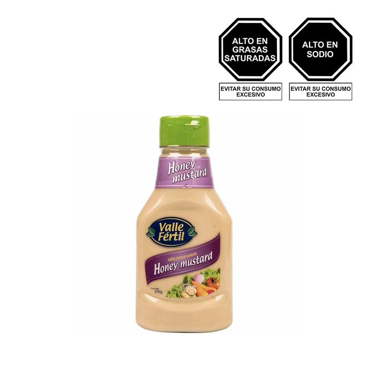 VALLE FERTIL - Salsa de Mostaza Dulce Valle Fertil Envase 370 g