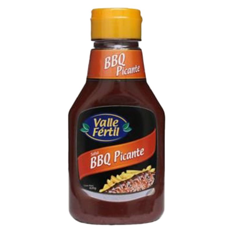 VALLE FERTIL - Salsa BBQ Valle Fertil Picante Envase 370 g