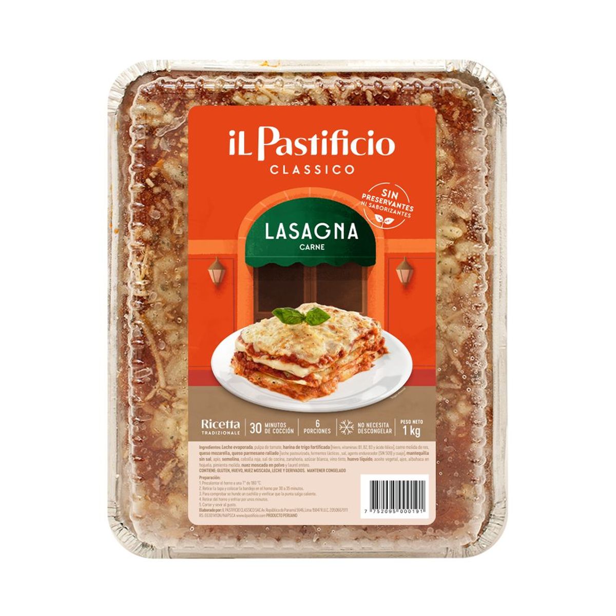 IL PASTIFICIO - Lasagna de Carne Pastificio kg