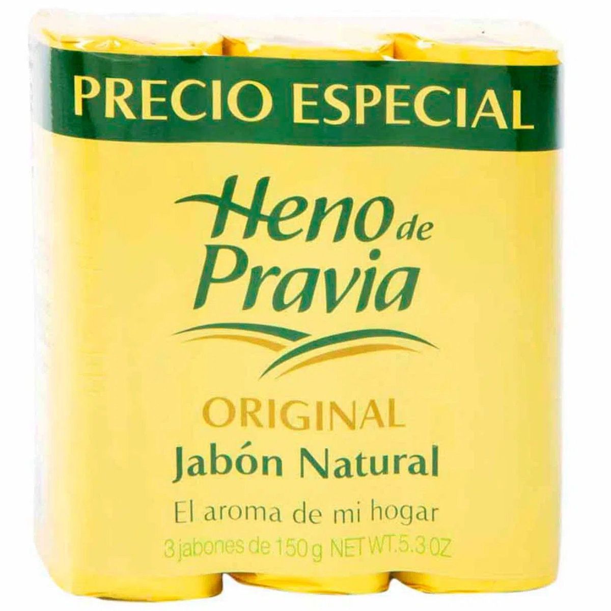 HENO DE PRAVIA - Jabón de Tocador Heno de Pravia Antibacterial Empaque 3 Und