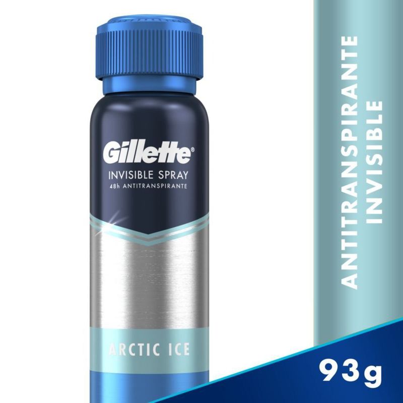  - Desodorante Gillette Spray Invisible Arctic Ice Envase 93 g