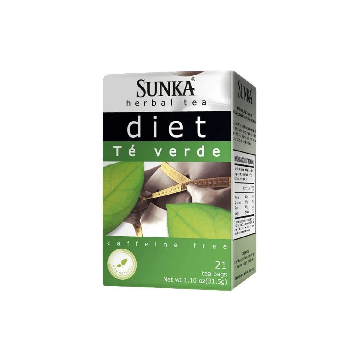 SUNKA - Té Verde Diet Sunka Caja 21 Sobres