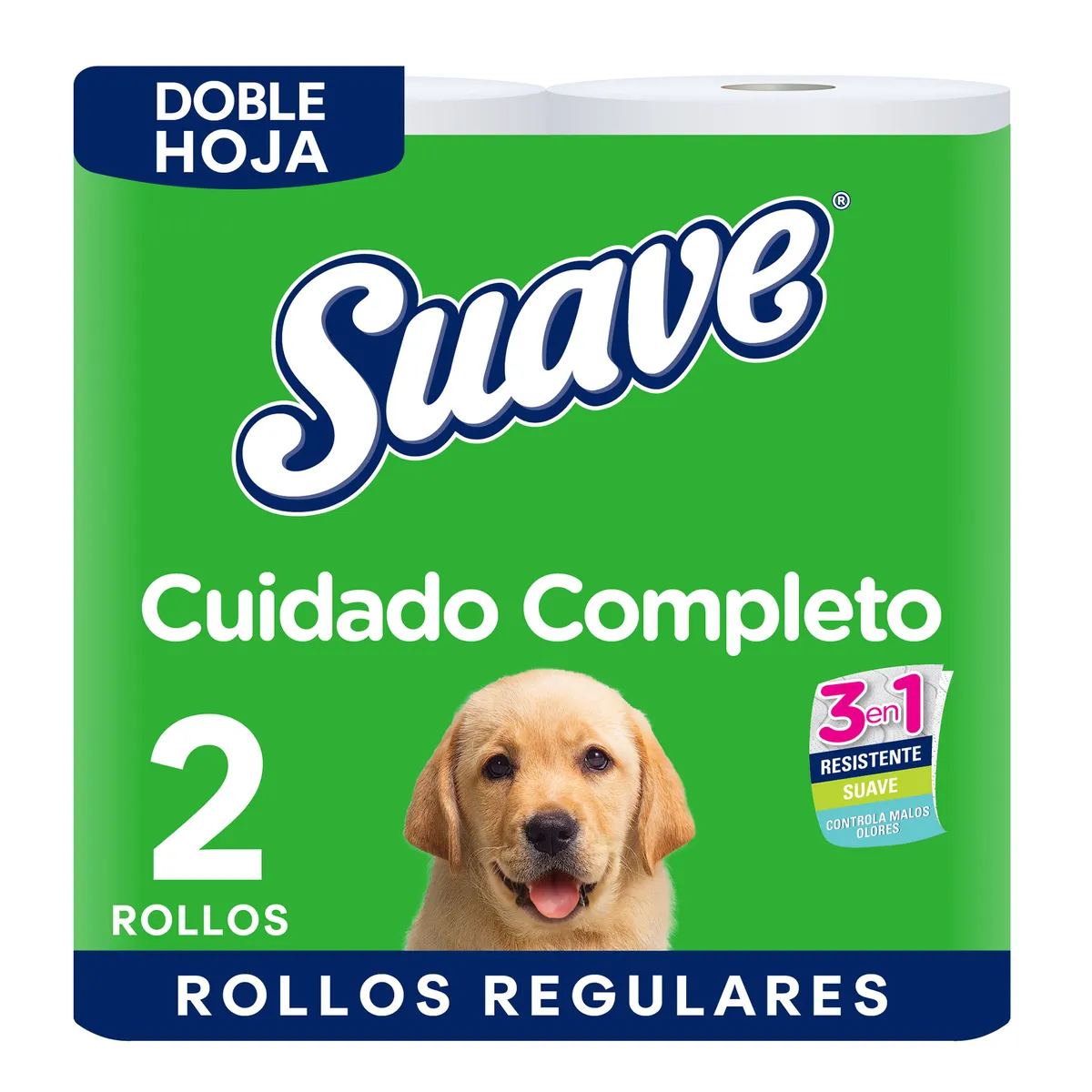 SUAVE - Papel Higiénico Suave Cuidado Completo Empaque 2 Und