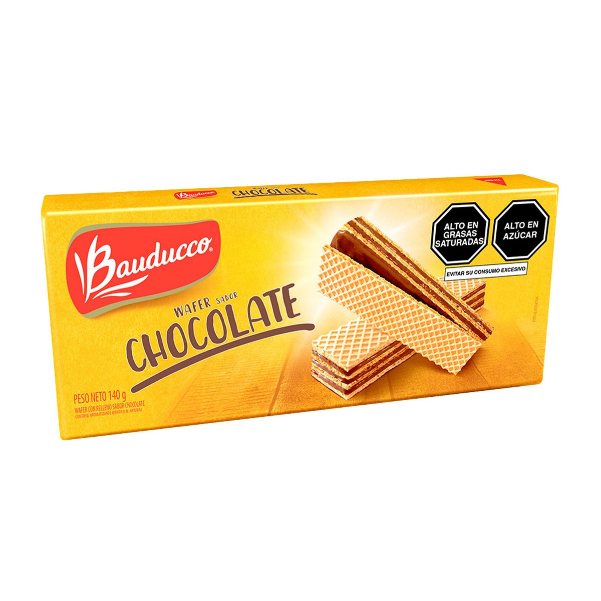 BAUDUCCO - Wafer Chocolate Sabor Bauducco Empaque 140 g