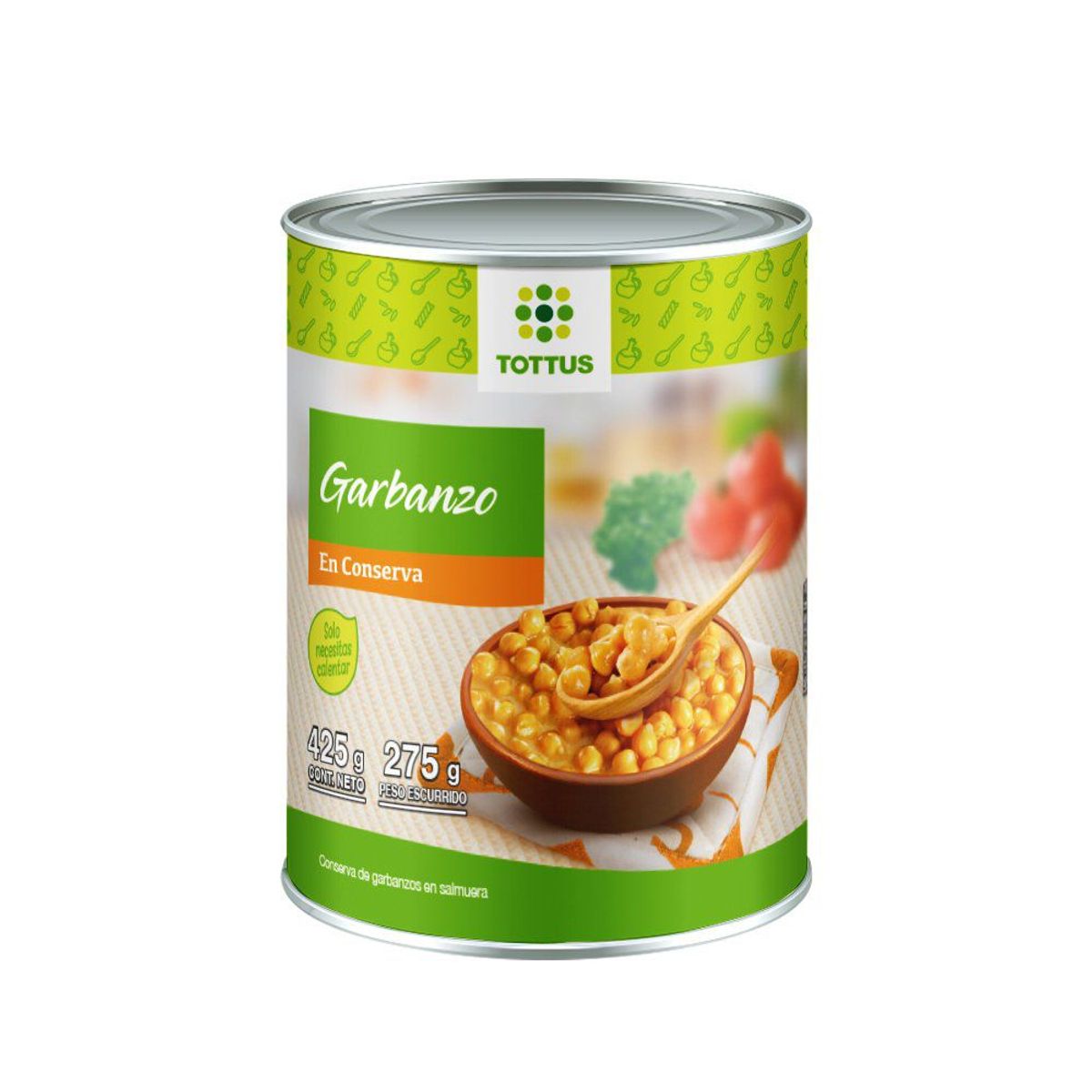 TOTTUS - Garbanzo al Natural Tottus 425 g