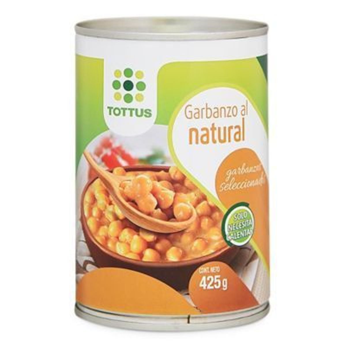 TOTTUS - Garbanzo al Natural Tottus 425 g