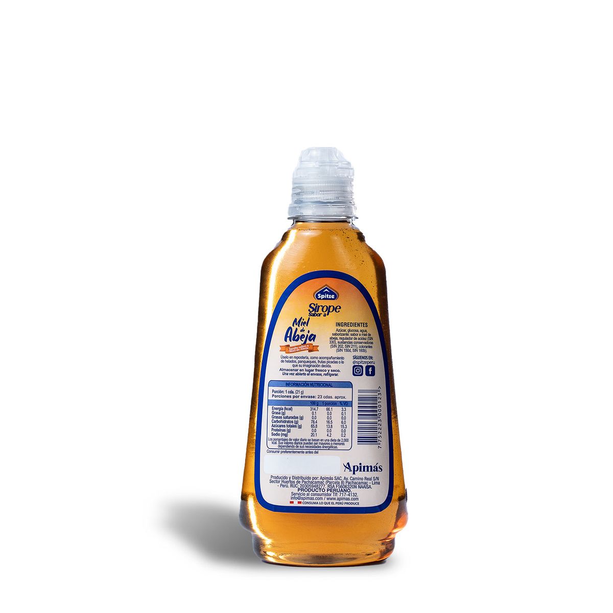 SPITZE - Sirope Spitze Sabor Miel Envase 480 g