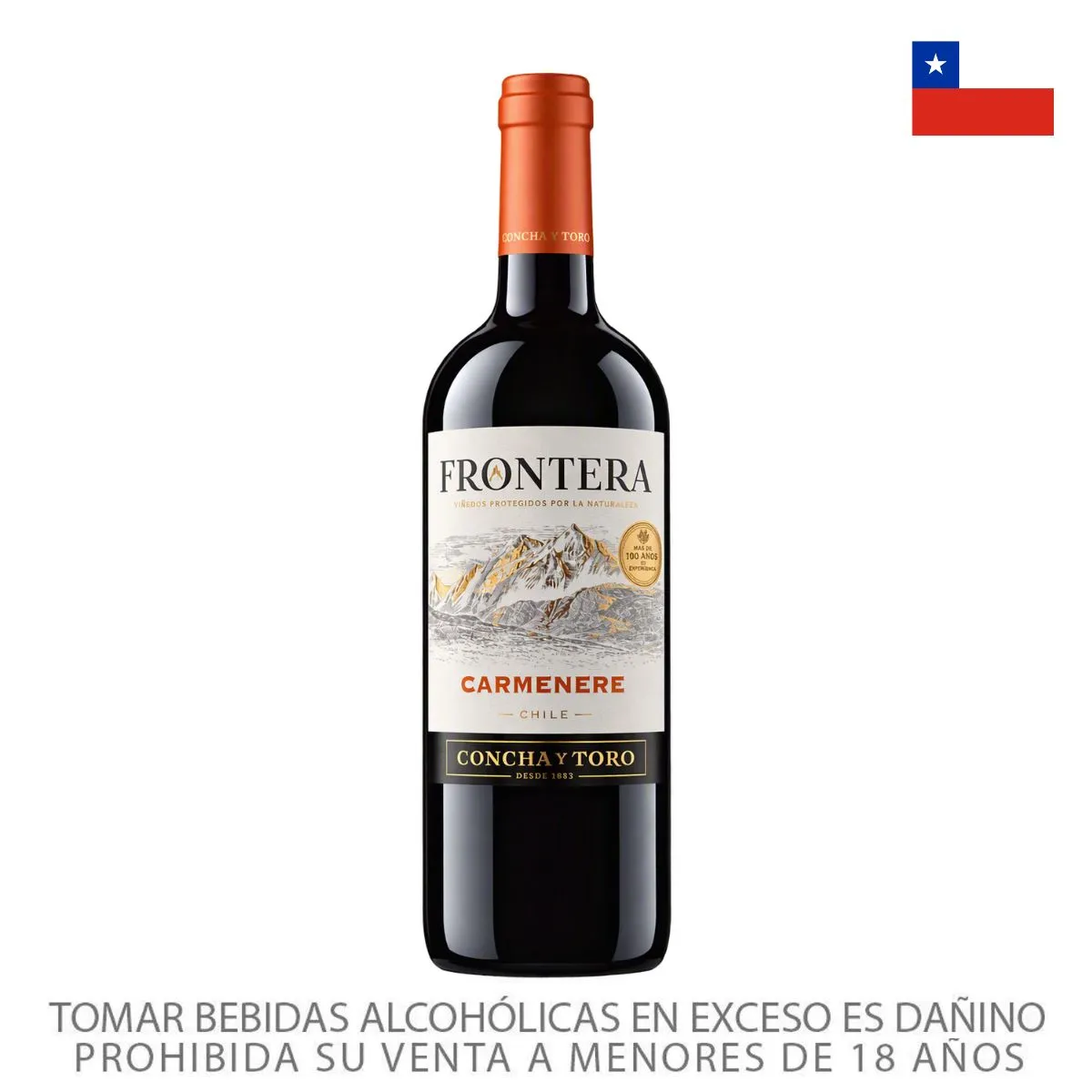 FRONTERA - Vino Carmenere Frontera 12° Botella 750 mL