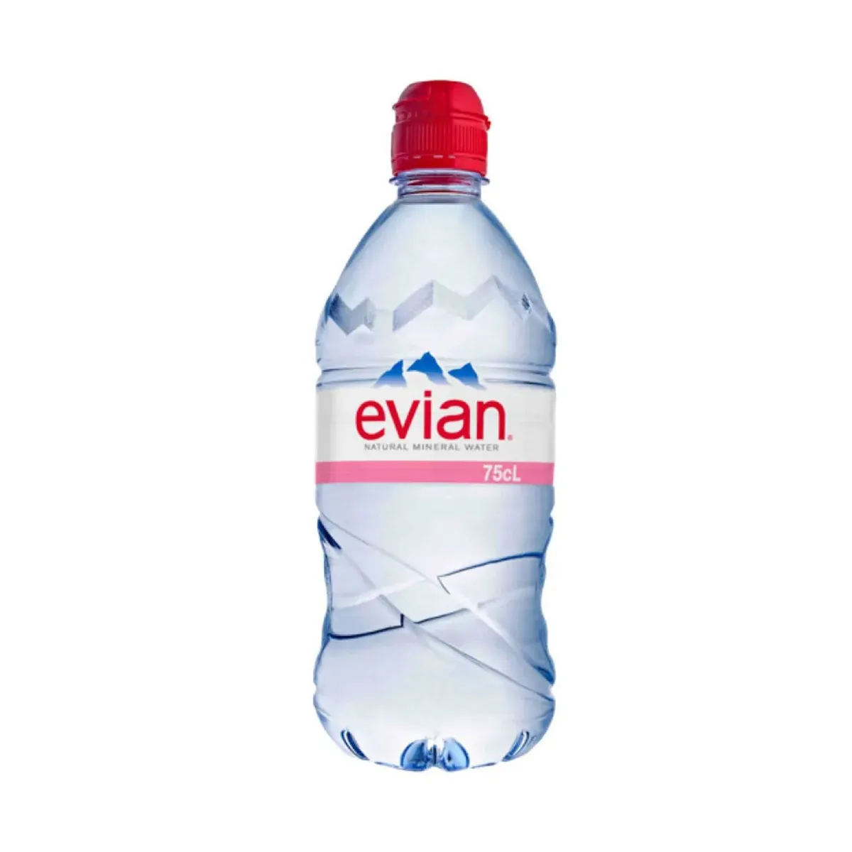 EVIAN - Agua Mineral Evian Tapa Deportiva Botella 750 mL