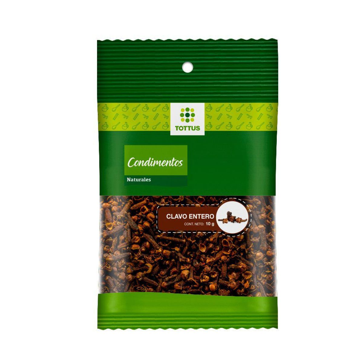 TOTTUS - Clavo Entero Tottus Empaque 10 g