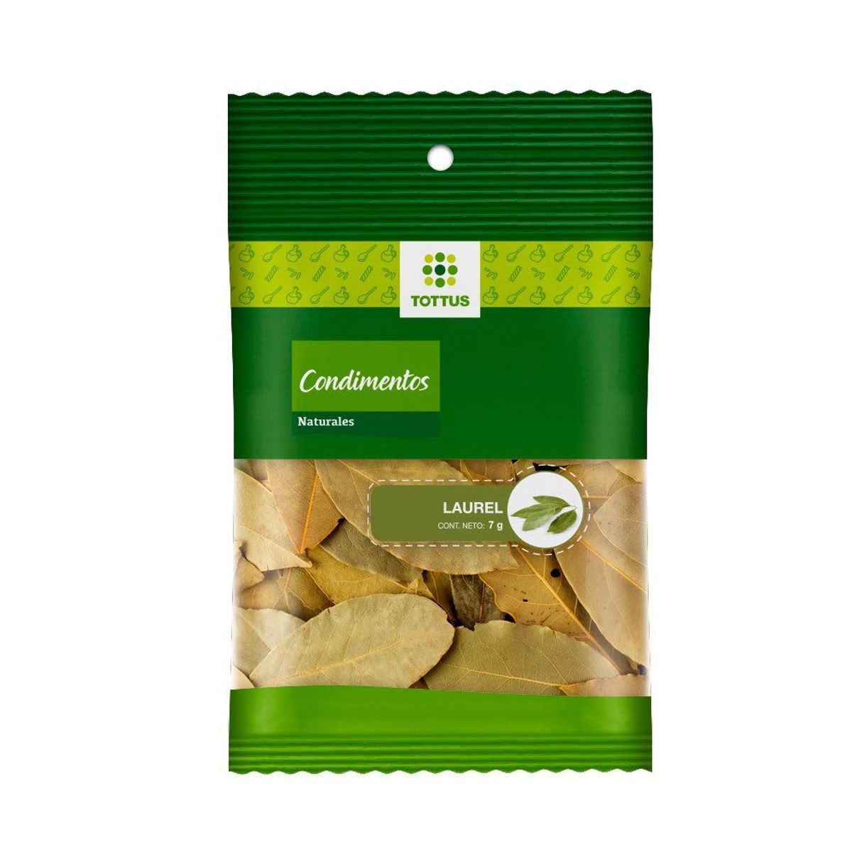 TOTTUS - Laurel Entero Tottus Empaque 7 g