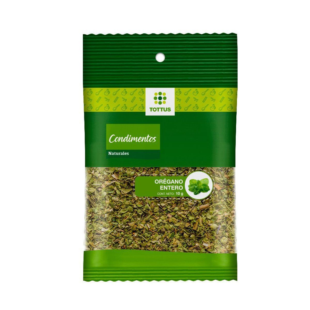 TOTTUS - Orégano Entero Tottus Empaque 10 g