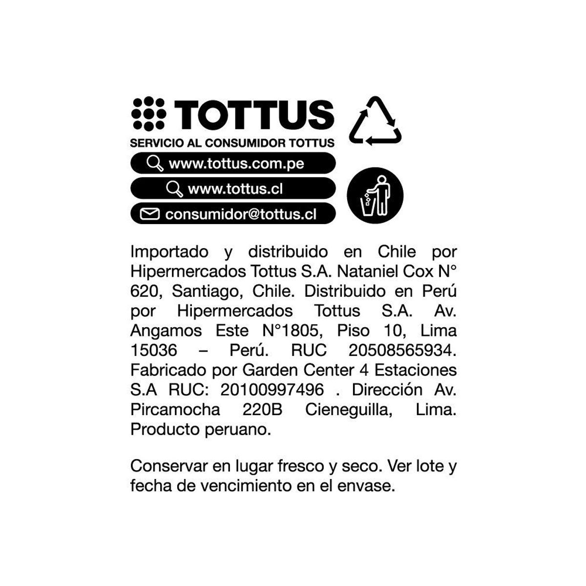 TOTTUS - Pimienta Negra Molida Tottus Empaque 20 g