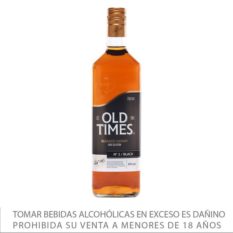  - Whisky Old Times Black Botella 750 mL