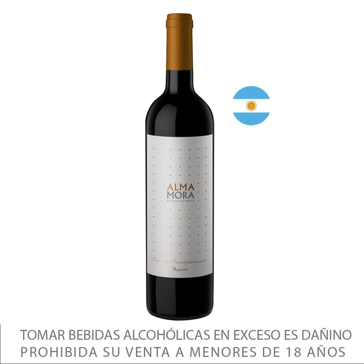 LAS MORAS - Vino Tinto Las Moras Alma Mora Botella 750 mL