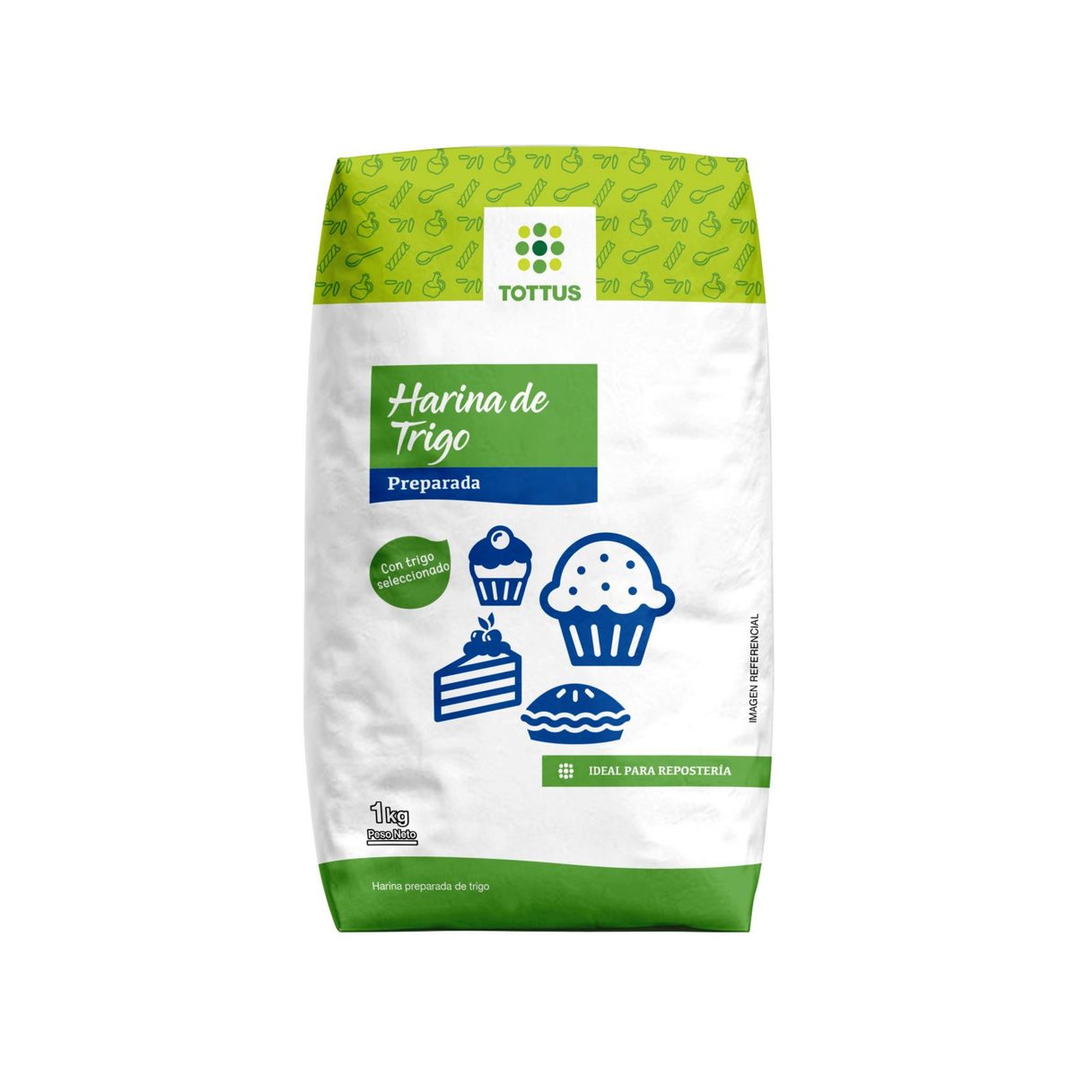 TOTTUS - Harina de Trigo Preparada Tottus Bolsa 1 Kg