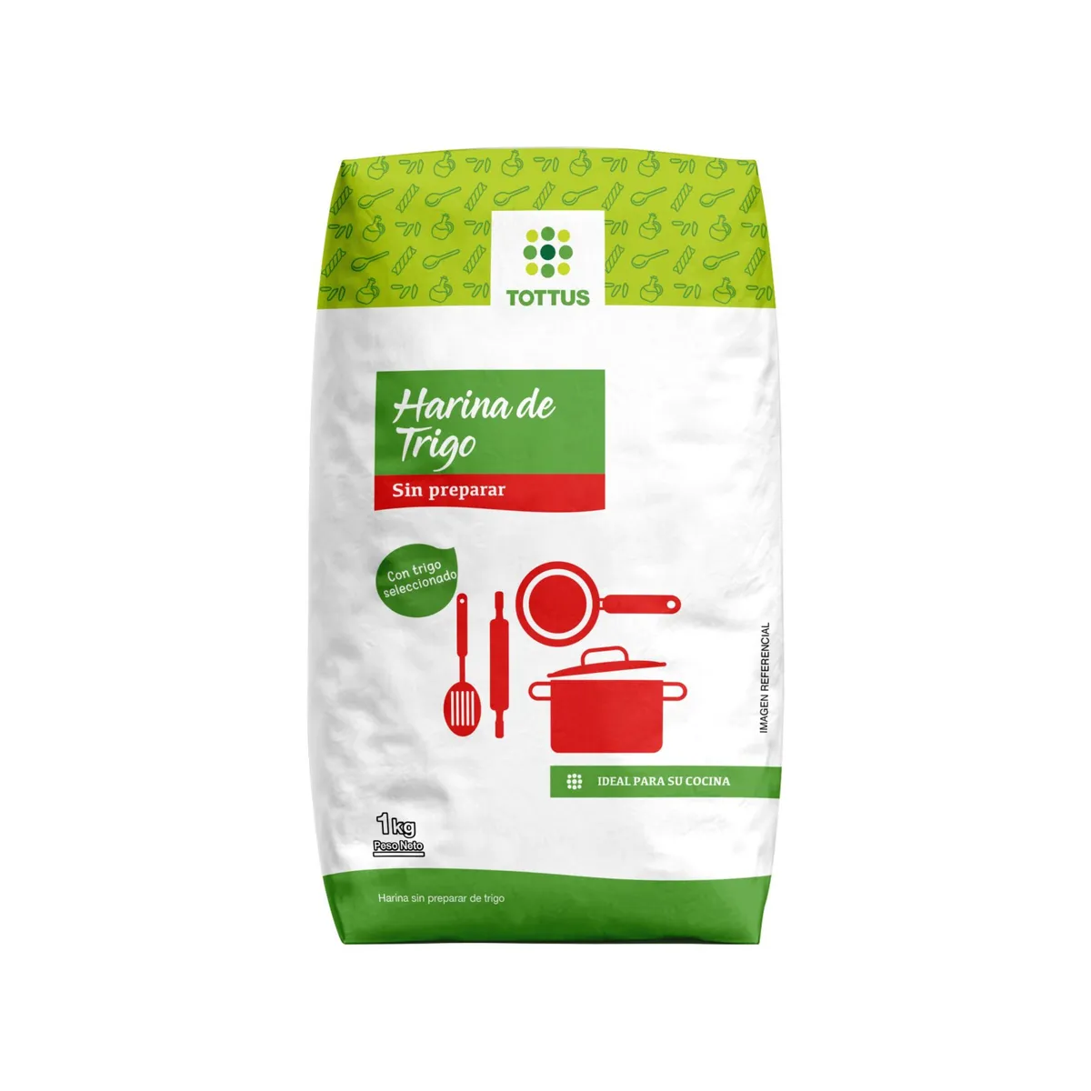 TOTTUS - Harina Sin Preparar Tottus Bolsa 1 Kg