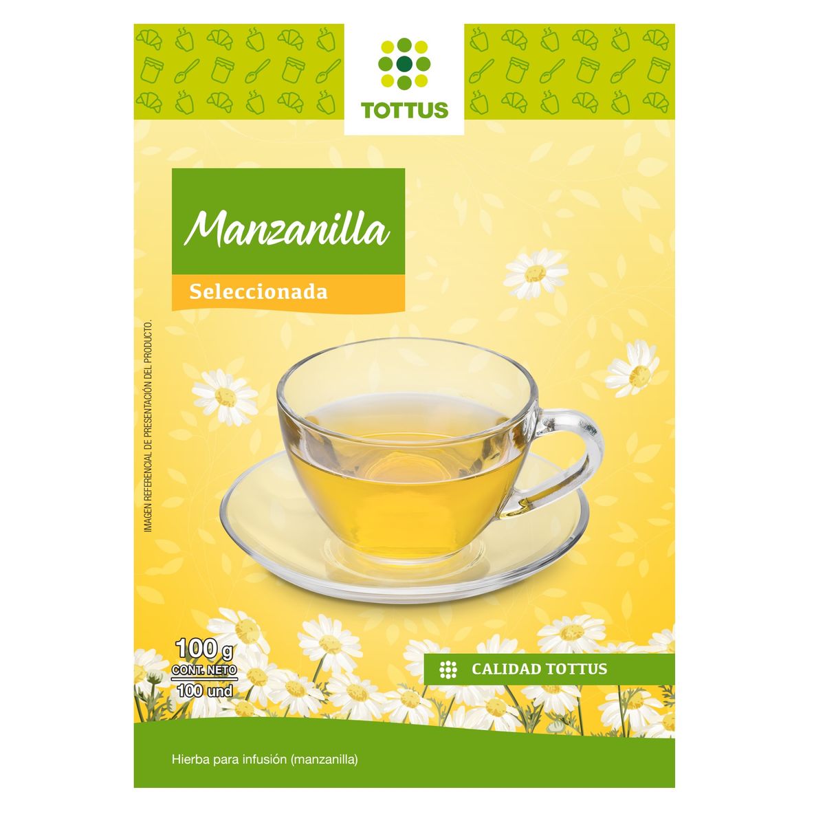 TOTTUS - MANZANILLA TOTTUS X 100UN