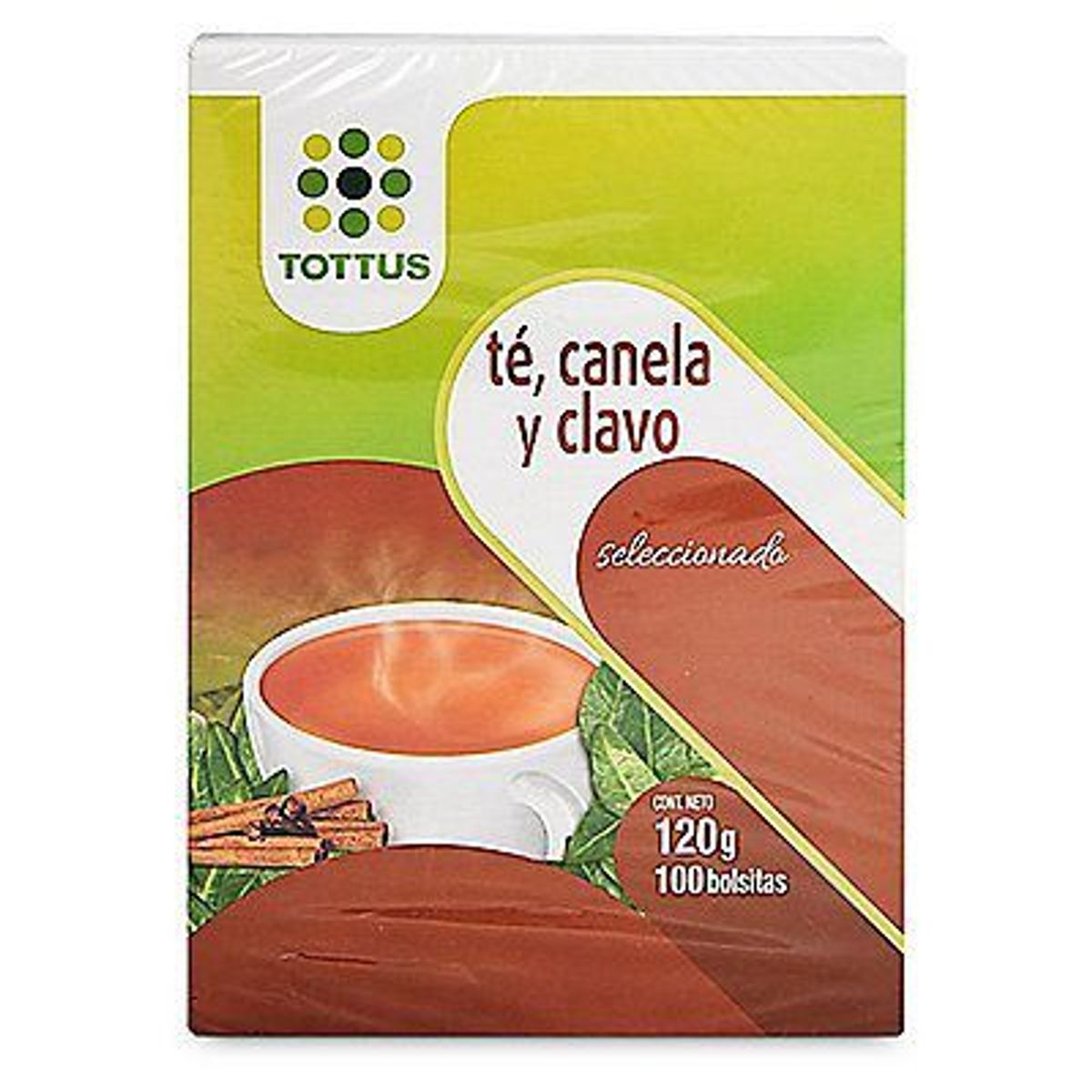 TOTTUS - Té Canela y Clavo Tottus 100 Filtrantes