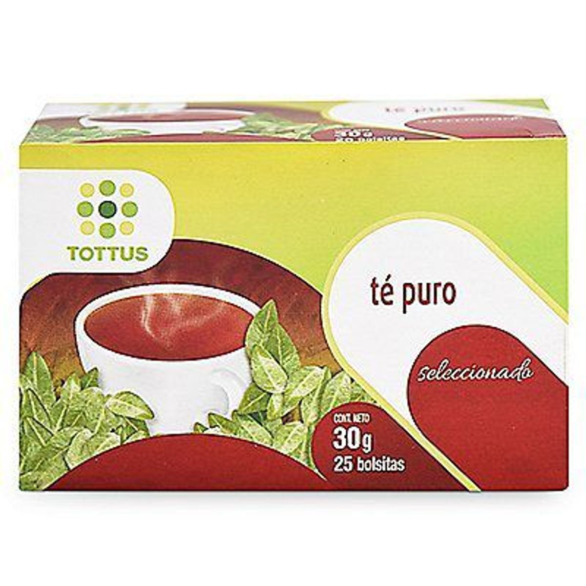 TOTTUS - Té Puro Tottus Caja 25 Sobres
