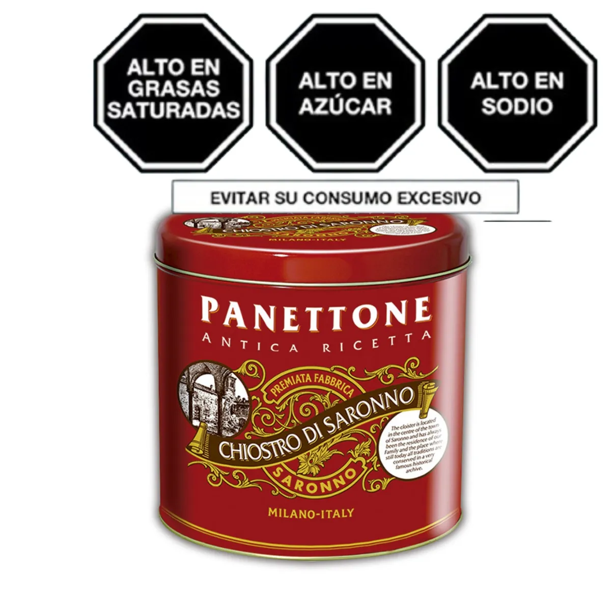 LAZZARONI - Panettone Lazzaroni Clásico Lata x 1Kg