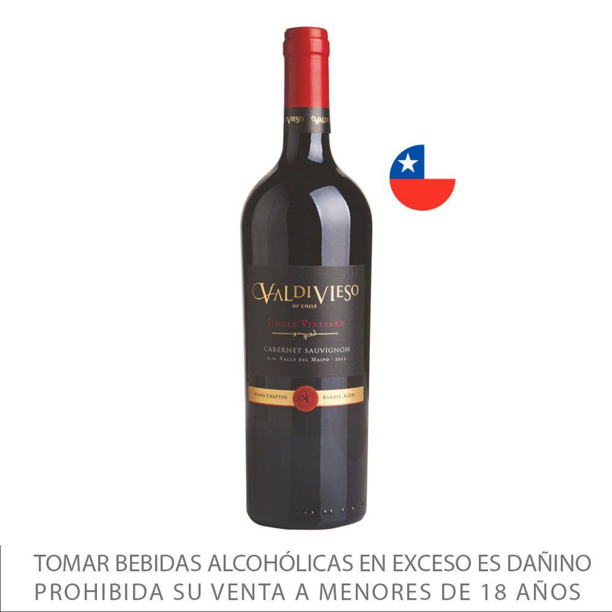 VALDIVIESO - Vino Valdivieso Cabernet Sauvignon Botella 750 mL