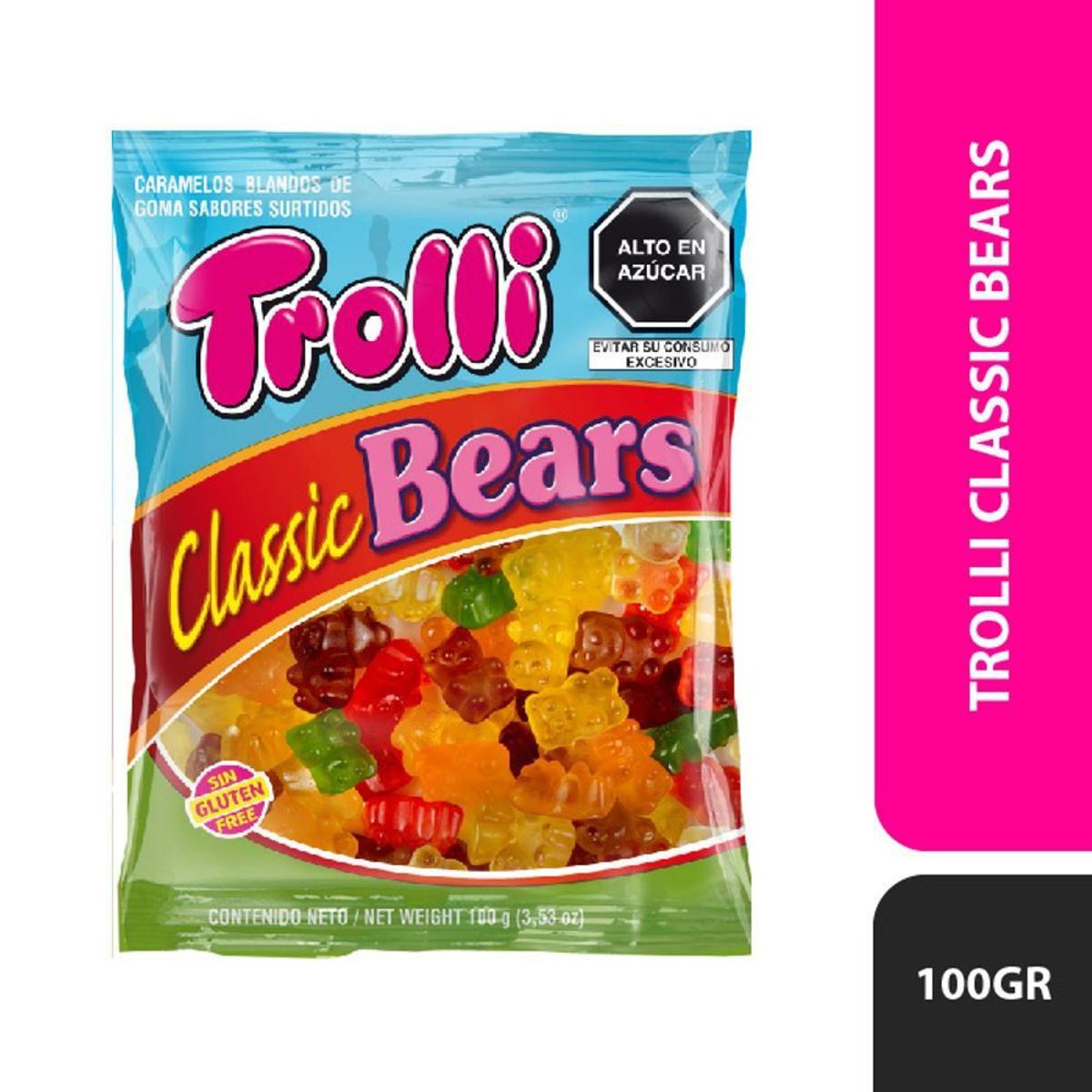 TROLLI - Gomitas Trolli Classic Bears Bolsa 100 g