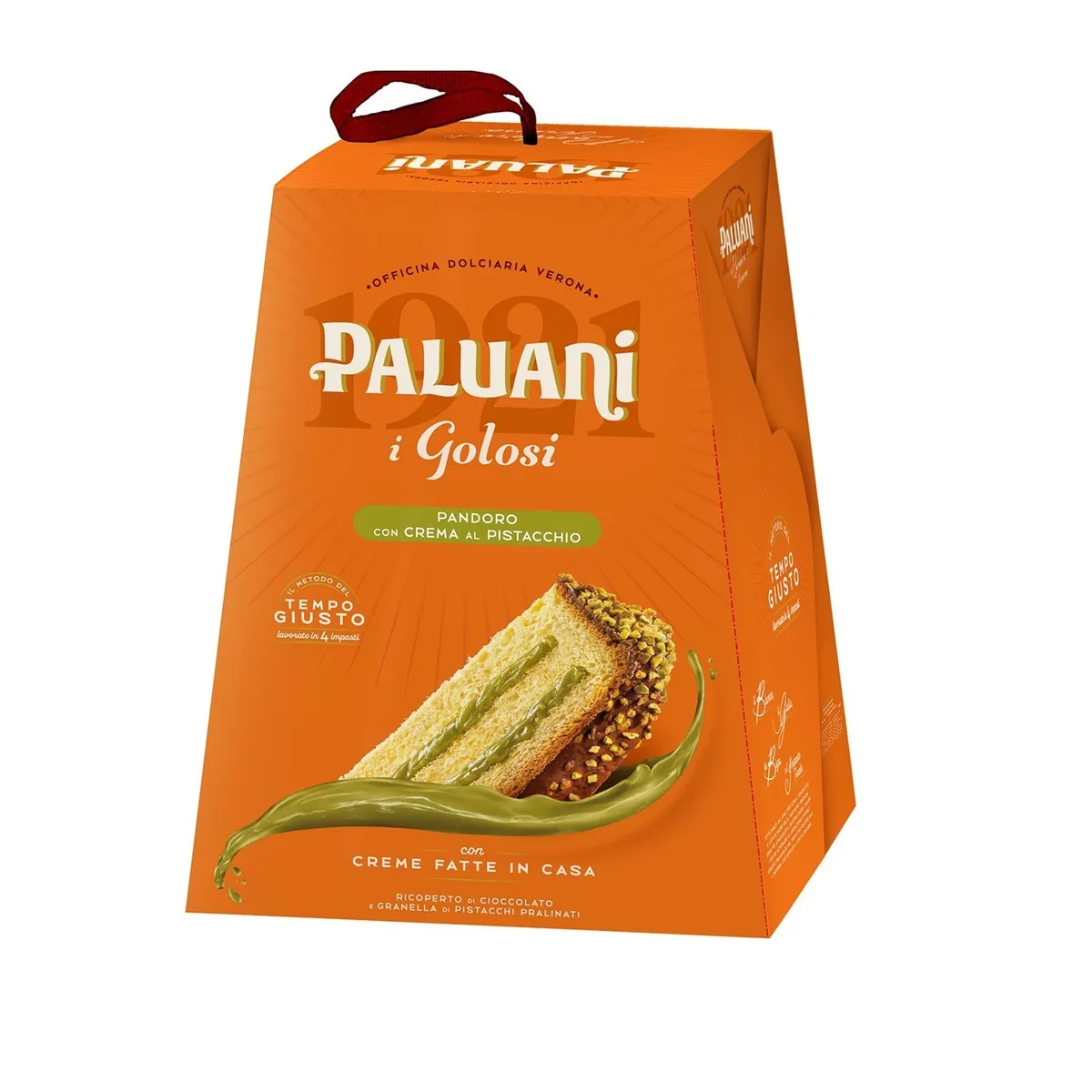 PALUANI - Pandoro Paluani Crema de Pistacho Caja 750 g