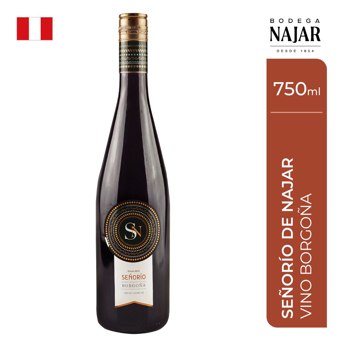 NAJAR - Vino Najar Borgoña Señoría Botella 750 mL
