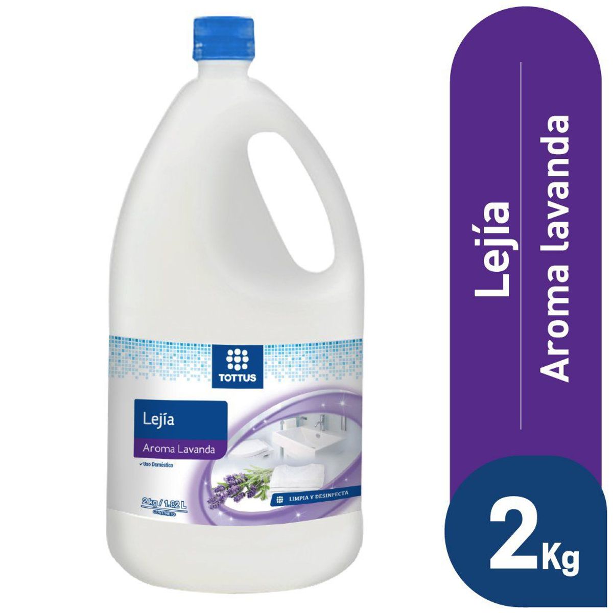 TOTTUS - Lejía Tottus Lavanda Botella 2 Kg