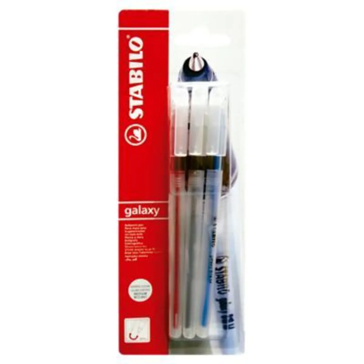 STABILO - Lapiceros Stabilo Galaxy 818 Punta Media Empaque 3 Und