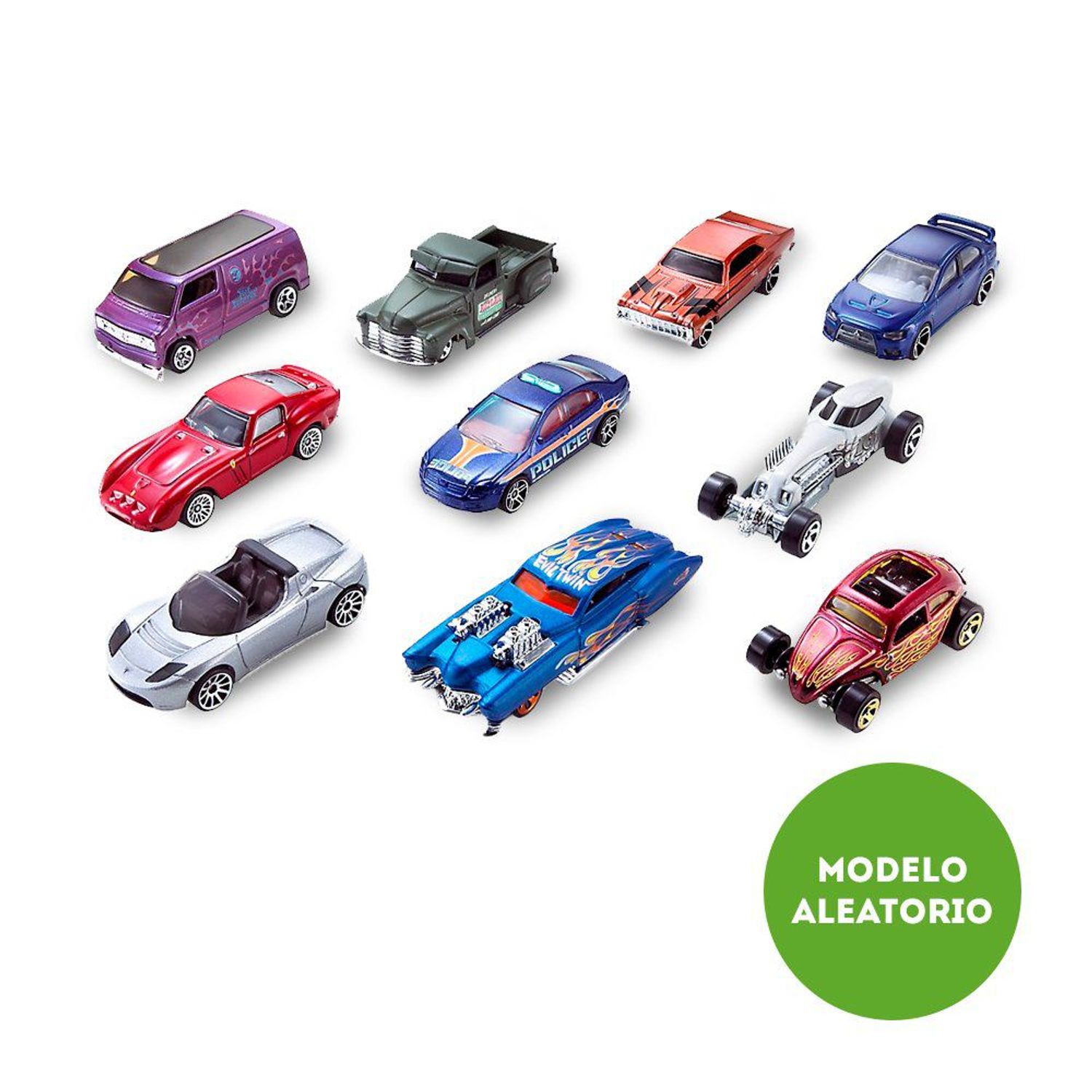 Hot Wheels Autitos Básicos Pack 10 Tottus Perú