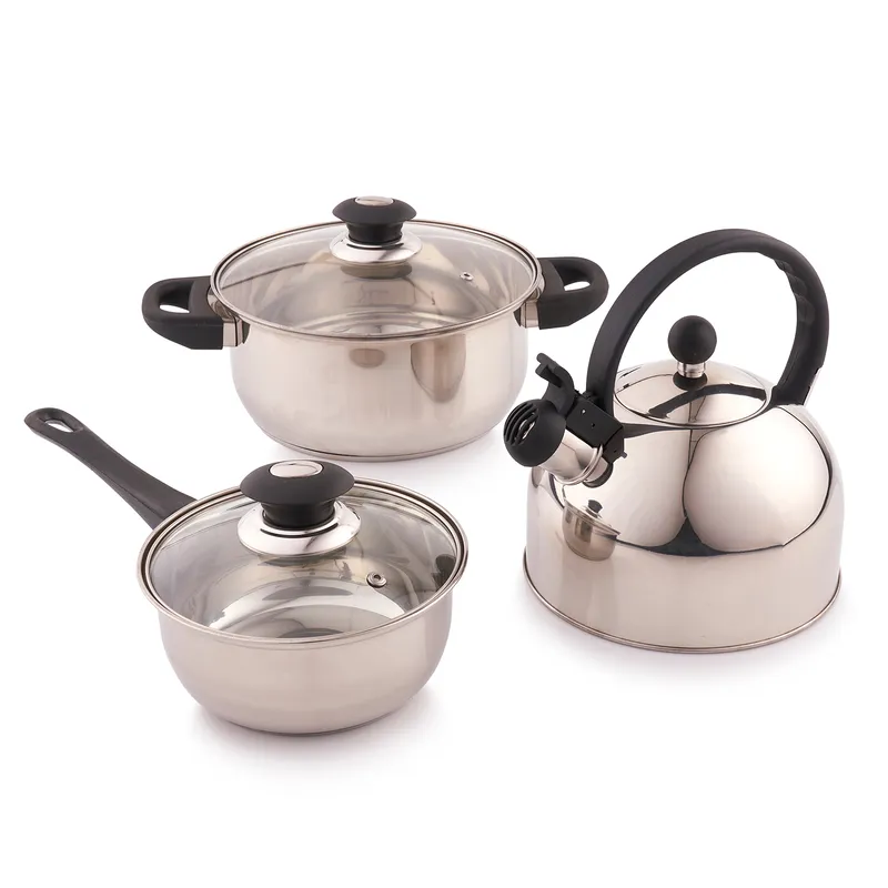 Casa Joven - Juego de Ollas 5 Piezas 16-22 cm + Tetera 2.5 L Casa Joven