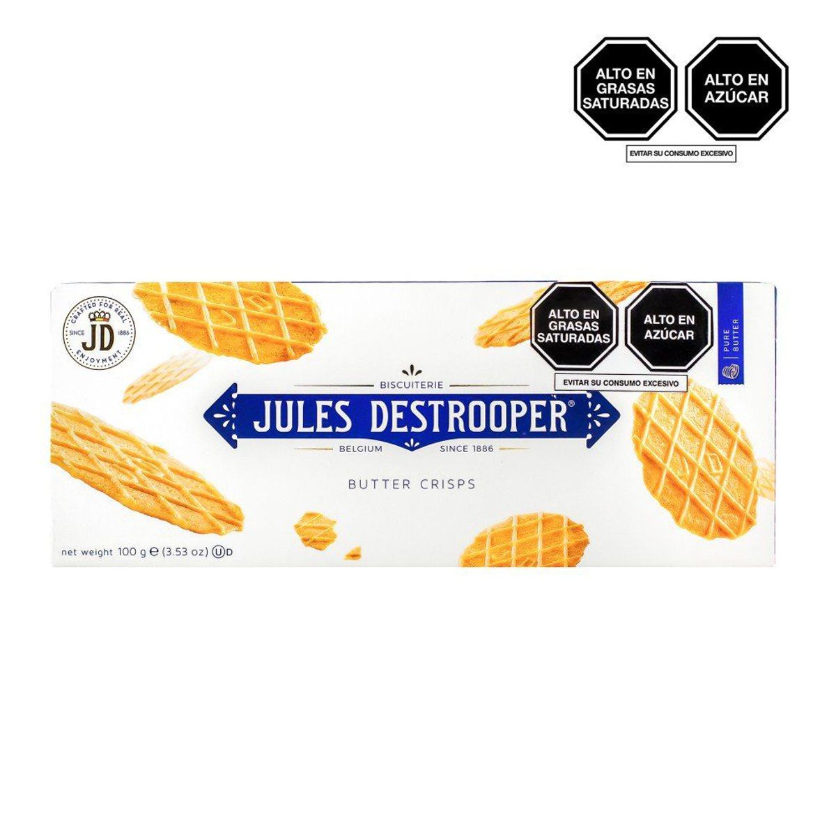 JULES DESTROOPER - Galleta Crocante Mantequilla Julies Destrooper 100 g