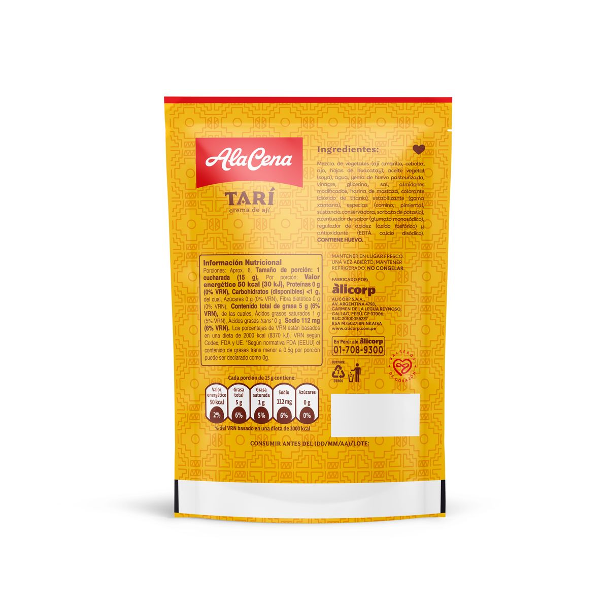 ALACENA - Crema de Ají Tari AlaCena Doypack 85 g